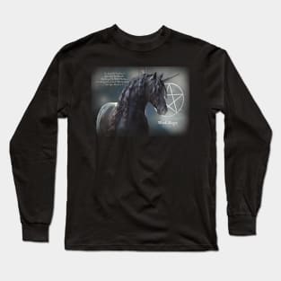 Black Magic Unicorn Long Sleeve T-Shirt